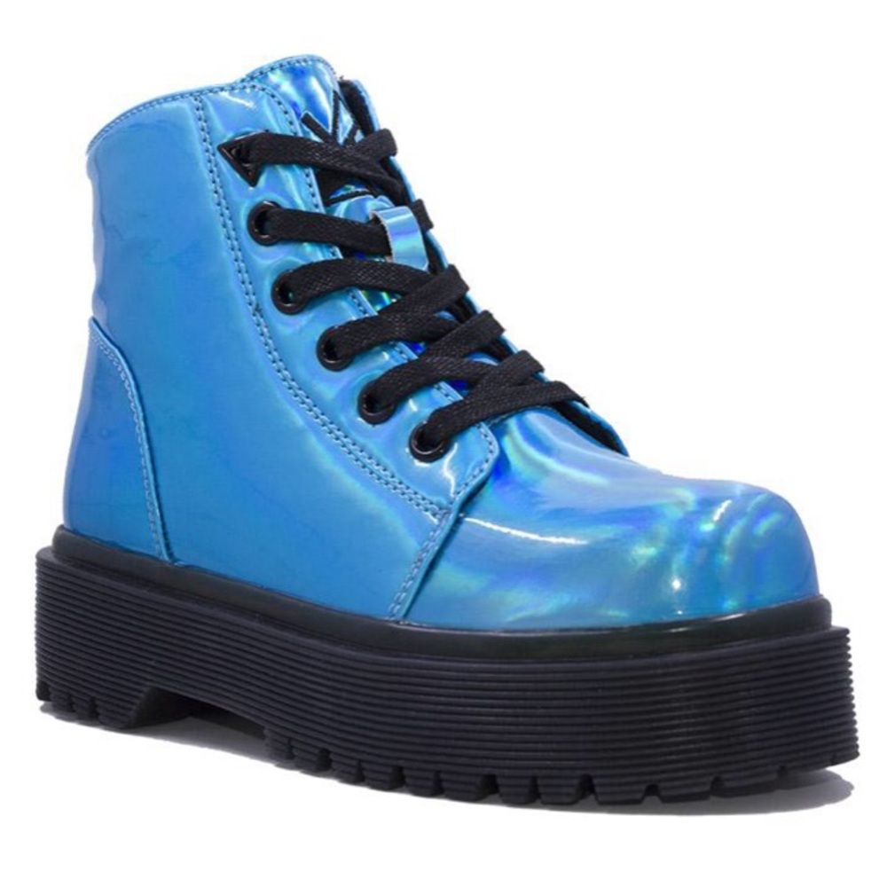 💙Bue Holographic YRU boots💙
